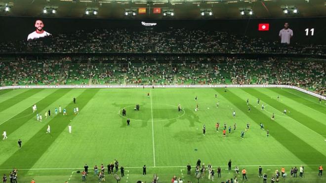 Imagen del FC Krasmodar Stadium con el Toro de Osborne.