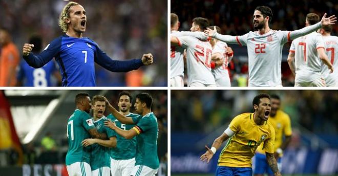 Brasil, Francia, España y Alemania, las favoritas del torneo.