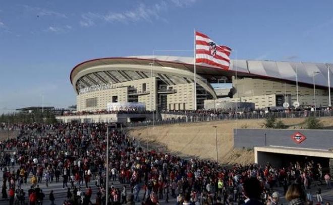 Aledaños del Wanda Metropolitano.