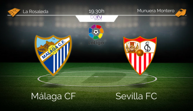 Málaga y Sevilla, en busca de los tres puntos.
