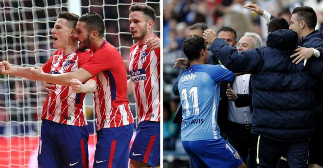 Atlético y Málaga consiguieron importantes victorias.