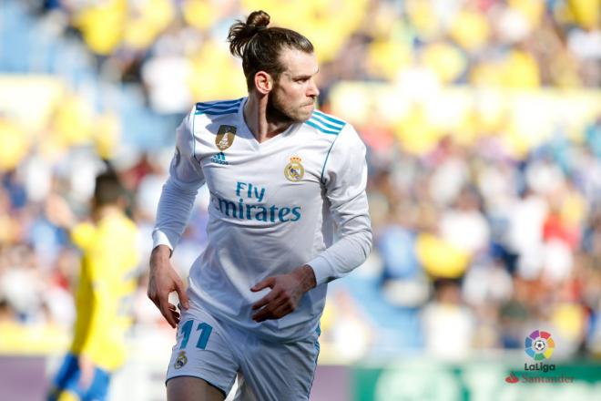 Bale, durante el partido ante Las Palmas.