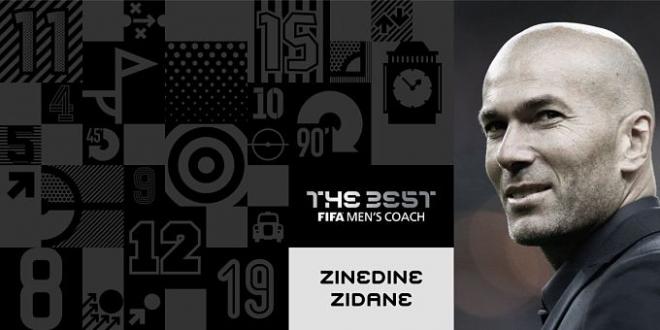 Zidane, mejor entrenador del año.