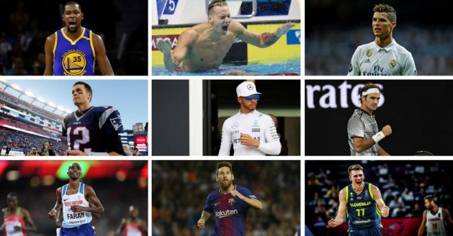Las principales estrellas del deporte mundial en clave masculina en 2017.
