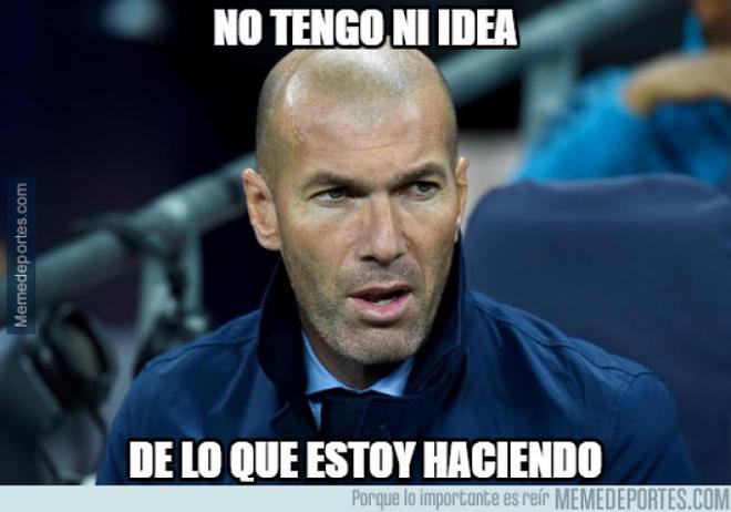 Zidane, señalado tras la derrota blanca.