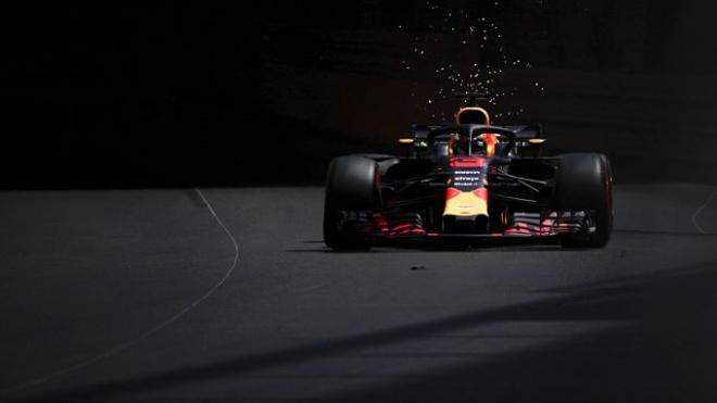 Ricciardo, durante la clasificación.