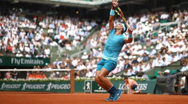 Nadal, en el duelo ante Schwartzman.