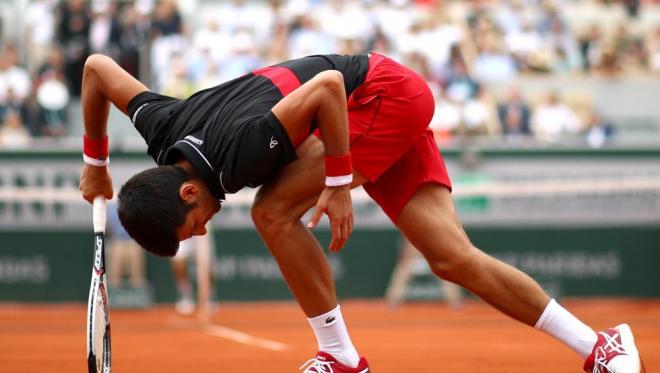 Djokovic, desesperado ante Cecchinato.