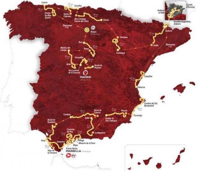 El recorrido de la próxima Vuelta.