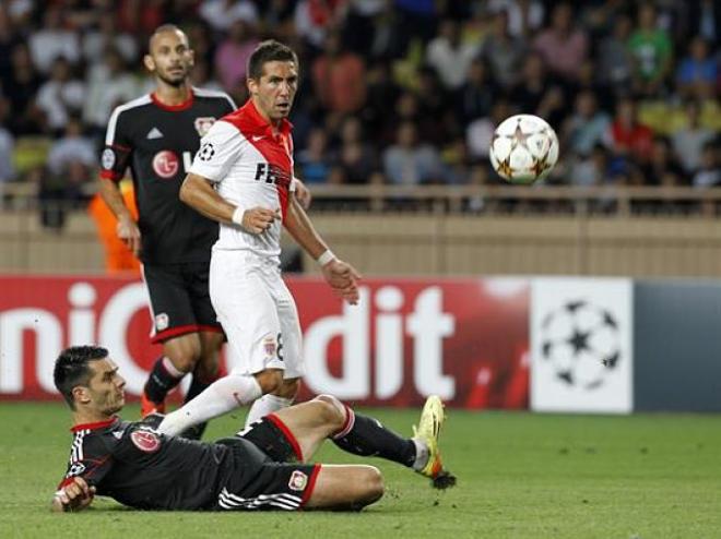 El jugador portugués en el momento del gol.