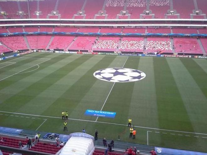 El estadio del Benfica vivirá otra noche de Champions.