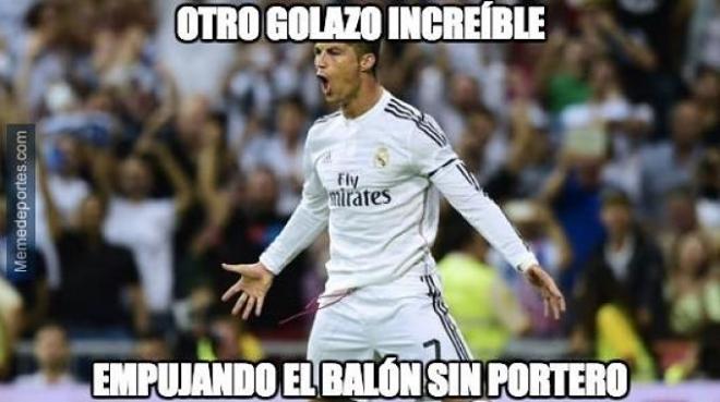 Cristiano Ronaldo, centro de la ironía.