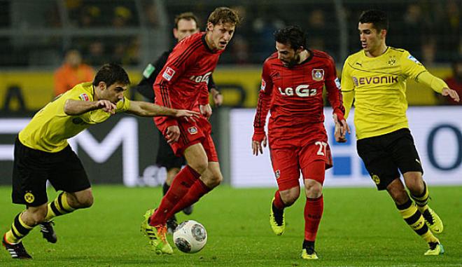 Momentos del Dortmund contra el Bayern Leverkusen.