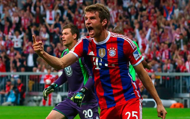 Müller hizo el primer gol de los de Guardiola.