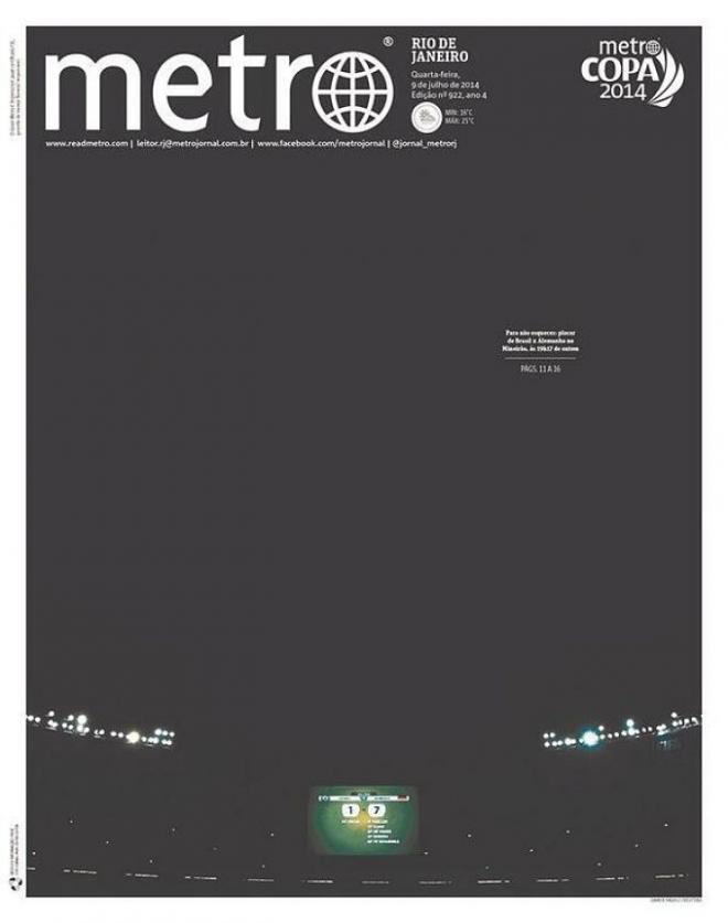 La portada de 'Metro Brasil'.