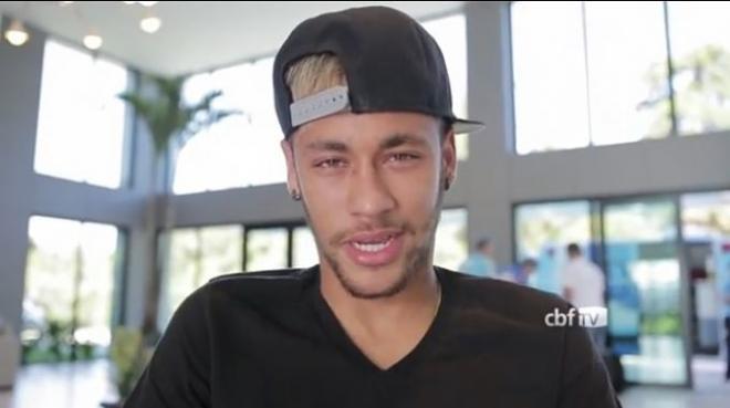 Neymar, en su vídeo de despedida.