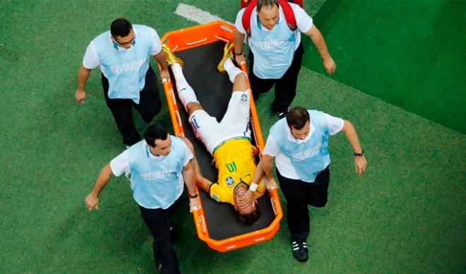 El brasileño se lesionó ante Colombia.