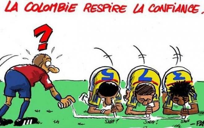Una caricatura con poca gracia para los colombianos.