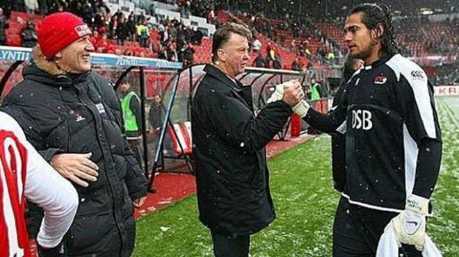 Van Gaal y Romero, compañeros en el AZ Alkmaar.