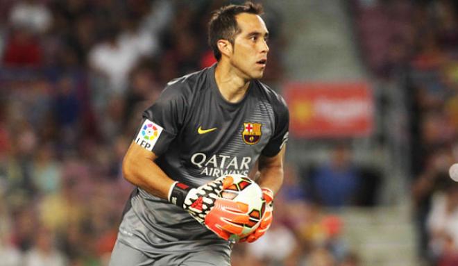 Claudio Bravo, baja ante el Villarreal.