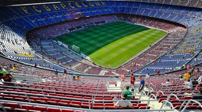 Previa en el Camp Nou.