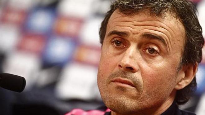 Luis Enrique, tranquilo a pesar de las críticas.