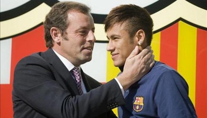 Rosell y Neymar, un fichaje con muchas dudas económicas.