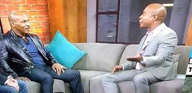 Mike Tyson, durante el programa de televisión.