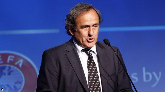 Platini es el presidente de la UEFA.