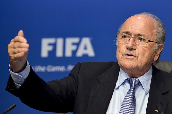 Blatter, presidente de la FIFA.