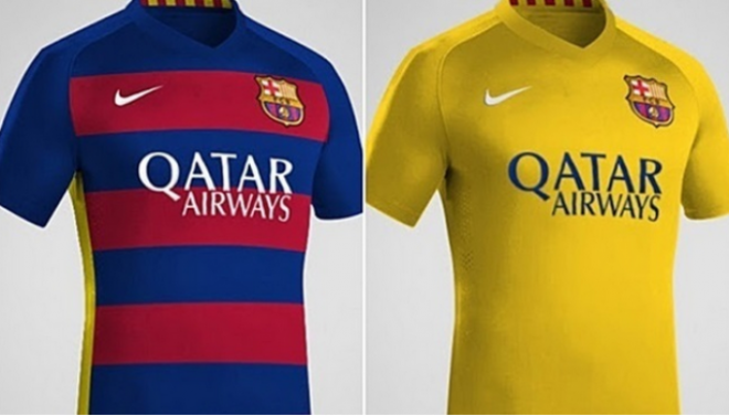 Así serán las camisetas del Barcelona la próxima temporada.