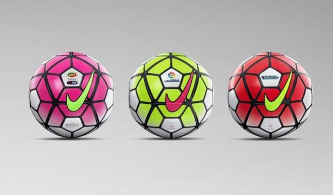 Los balones con los que se jugará en Inglaterra, España e Italia