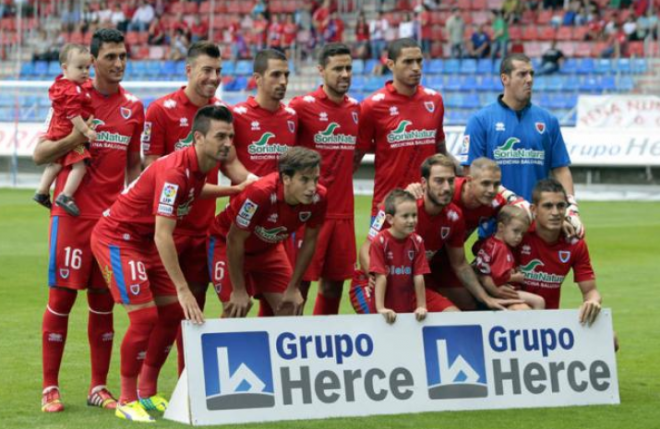 Los jugadores del Numancia, contrarios a la AFE y la RFEF.