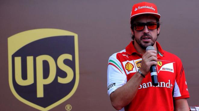 Alonso, en un acto de un patrocinador.