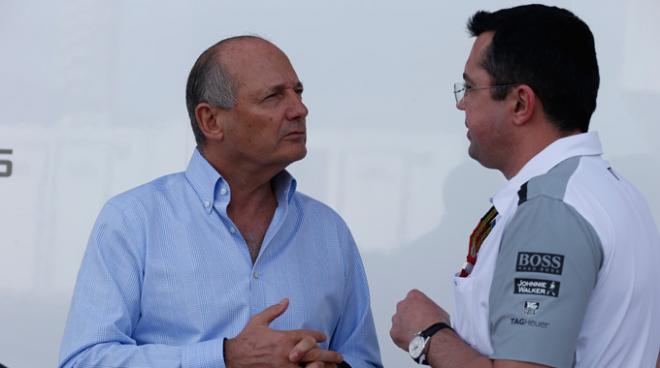 Ron Dennis y Eric Boullier, de McLaren