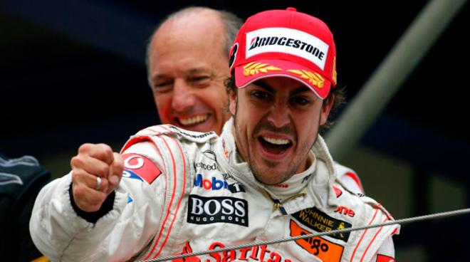 Alonso, en su etapa en McLaren