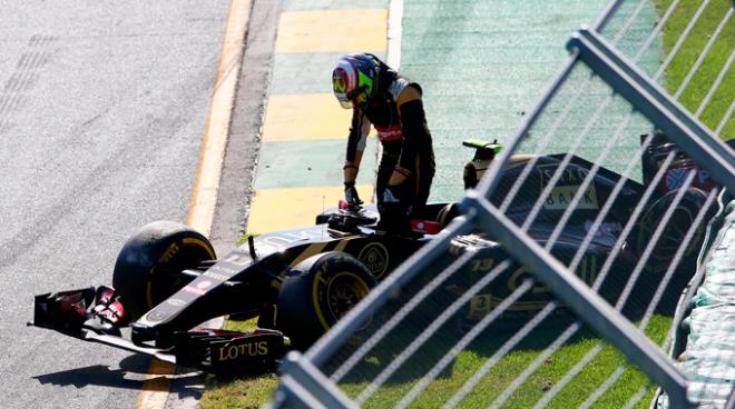 Pastor Maldonado, tras su accidente de hoy