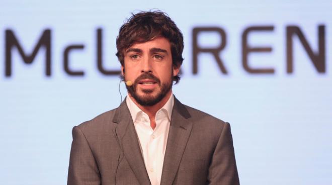 Alonso, en su presentación con McLaren