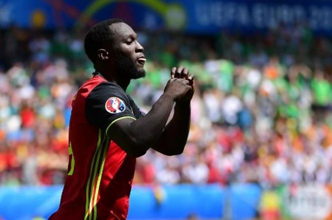 Lukaku celebra el 1-0.