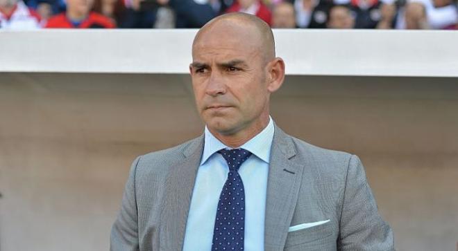 Jémez, durante un partido de Liga.