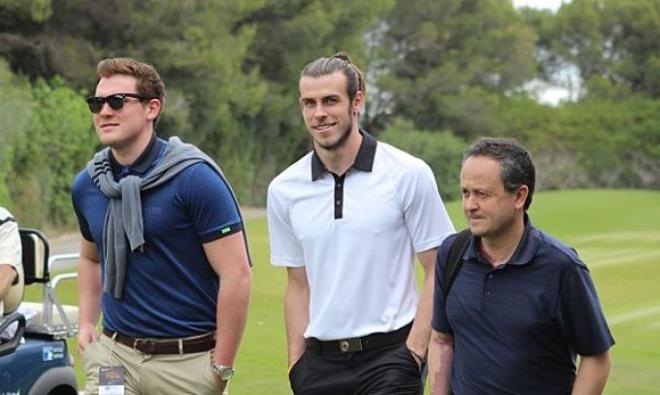 Bale visita el Open de España de Golf, en Valderrama.