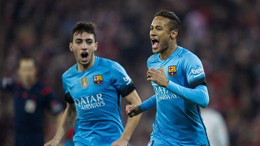 Neymar, en un partido de Liga.