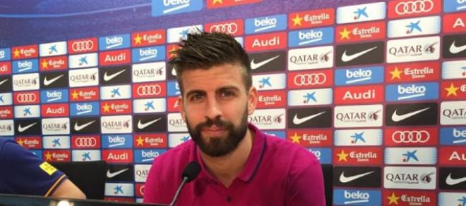 El jugador del FC Barcelona, Gerard Piqué, analiza la temporada de su equipo.