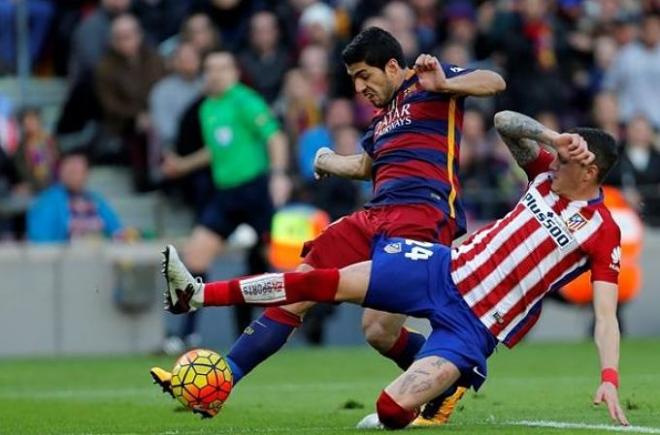 Suárez y Giménez durante un partido