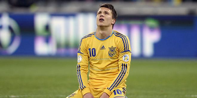 Konoplyanka durante un partido con Ucrania