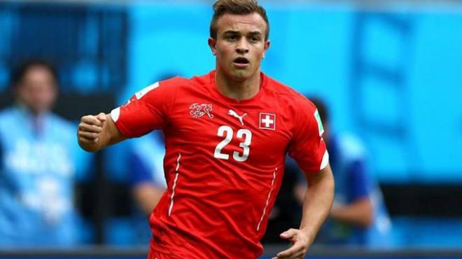 Shaqiri, en un partido con su selección