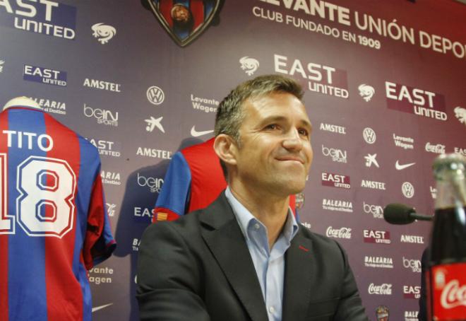 Tito, en su presentación como director deportivo.