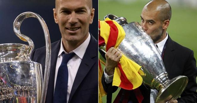 Zidane y Guardiola levantan la Champions.