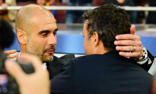 Guardiola y Luis Enrique volverán a cruzarse en Champions.