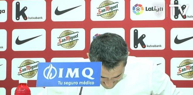 Valverde, emocionado en su despedida del Athletic.